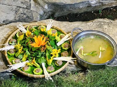  Lẩu Cua Đồng Chả Cá Nhồng(Măng)